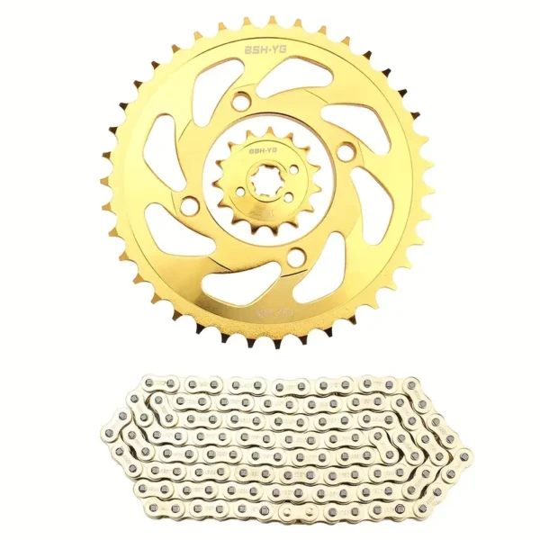4b4bb5f6-af75-49a8-9a2f-d5ae7a85b7ba Modification Accessories Golden Chain 39T-15T 428H-116L