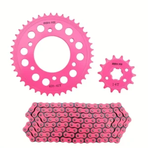 Motorcycle Modification Parts Pink Chain